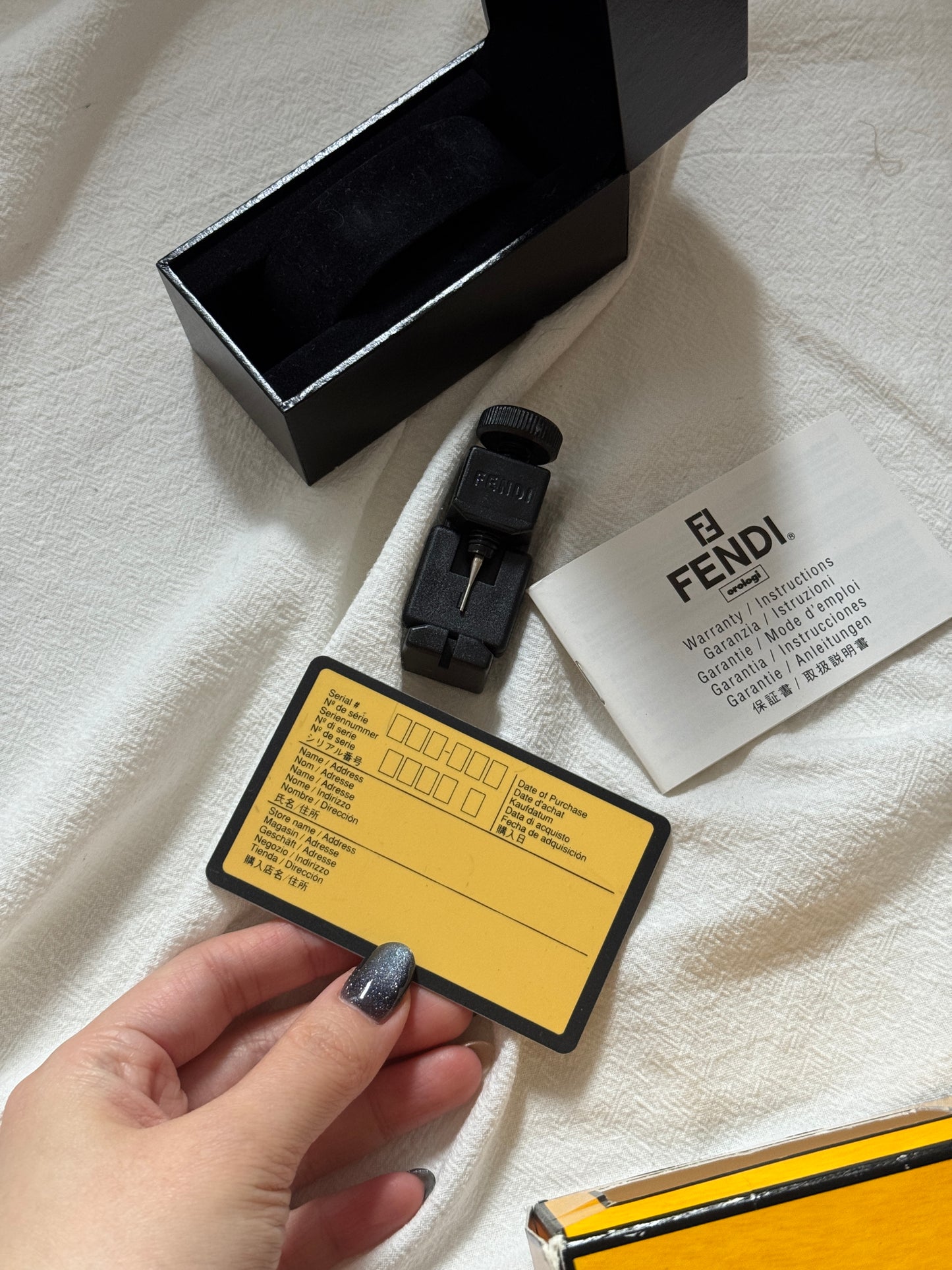 Vintage Fendi watch 鏤空字母錶帶