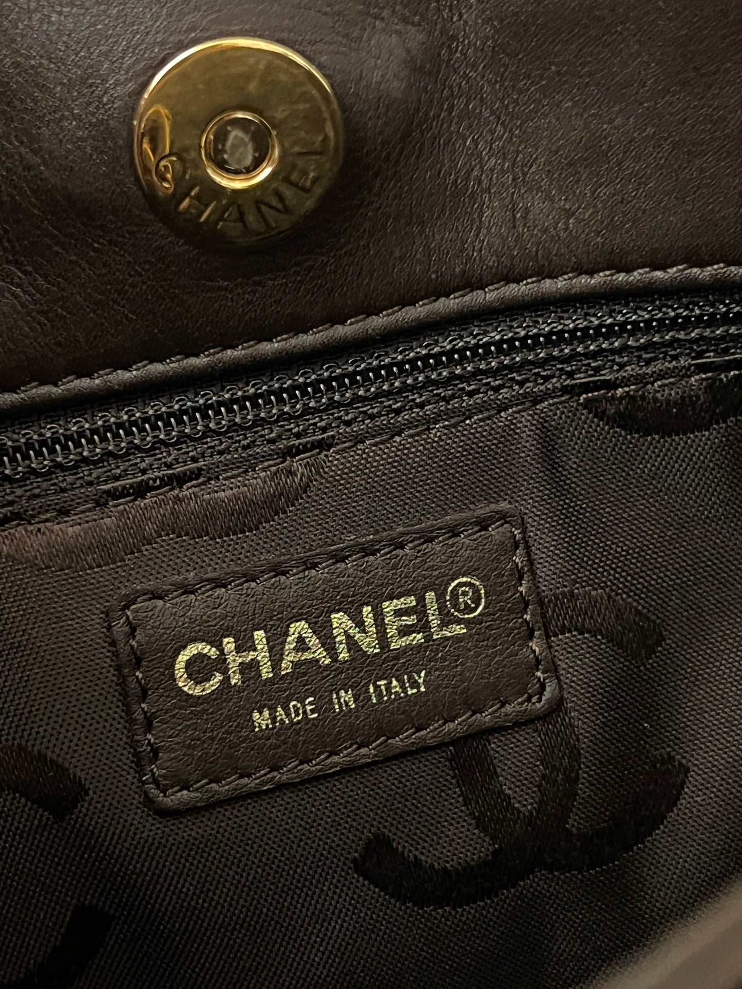 Vintage Chanel 朱古力vivian tote