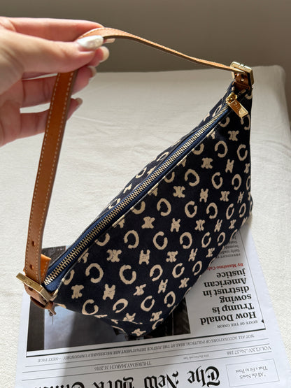 Vintage Celine海軍藍老花飯盒包⚓️