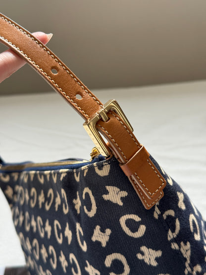 Vintage Celine海軍藍老花飯盒包⚓️