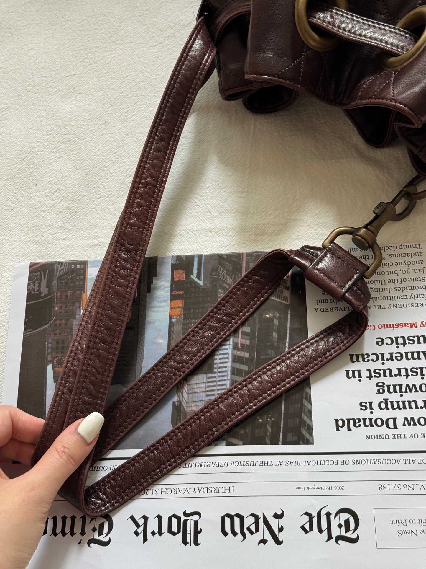 Vintage Dior 小羊皮cannage shoulder bag 25