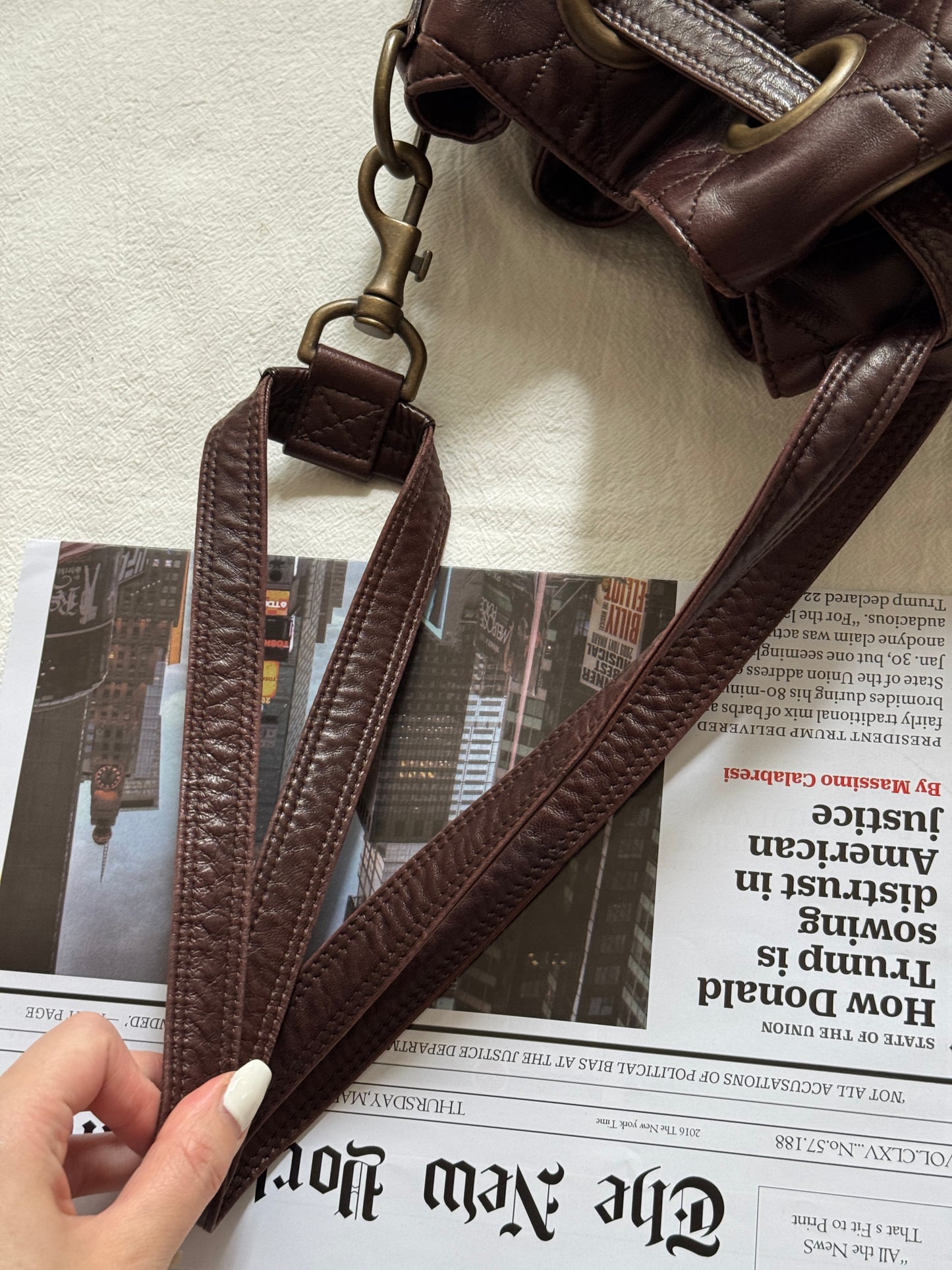 Vintage Dior 小羊皮cannage shoulder bag 25