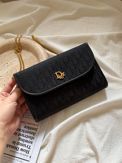 Vintage Dior黑金 trotter envelope bag✉️