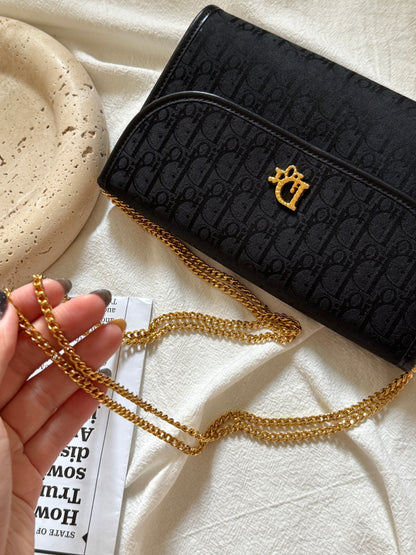 Vintage Dior黑金 trotter envelope bag✉️