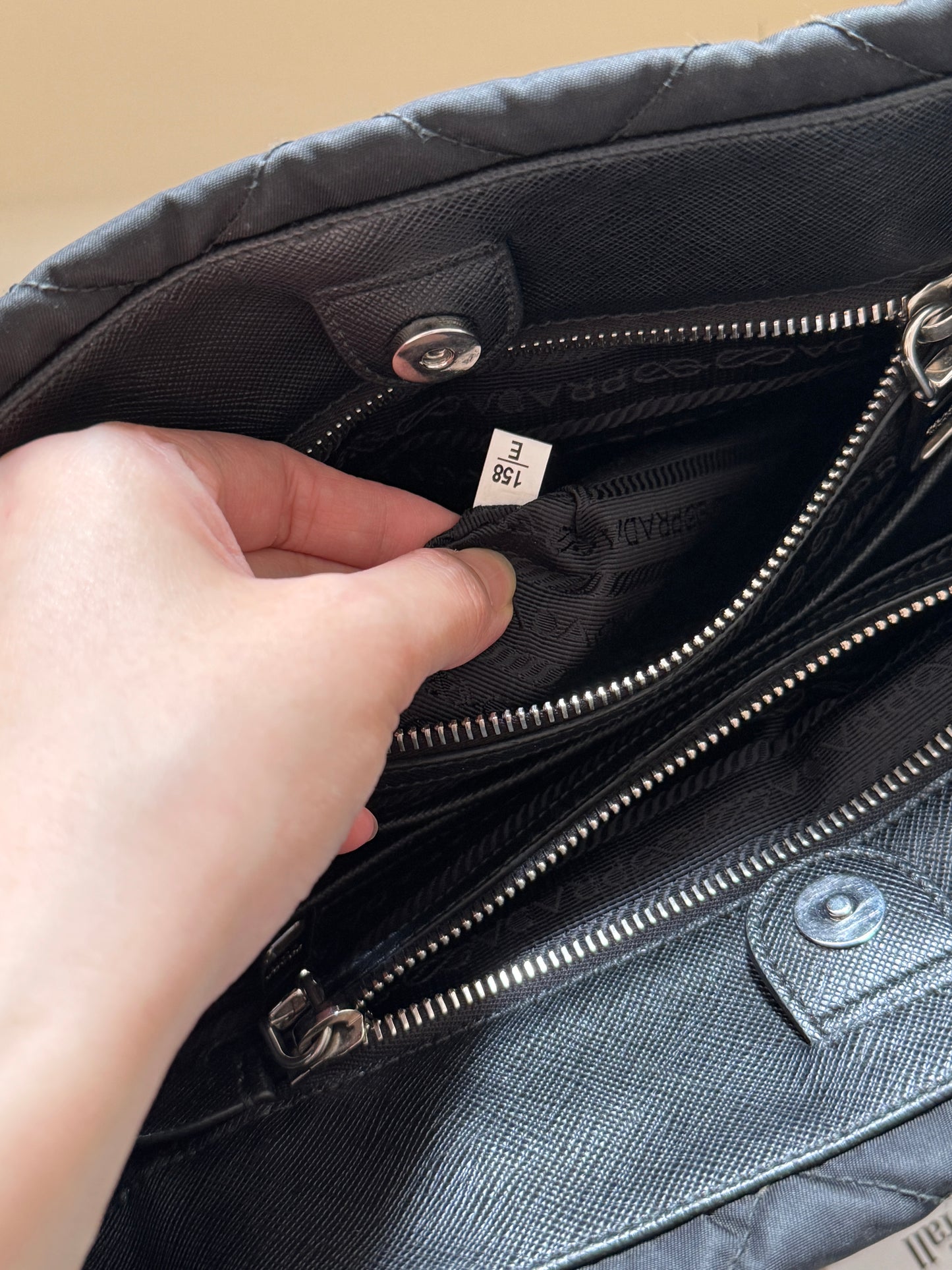 Vintage Prada nylon chain tote⛓️