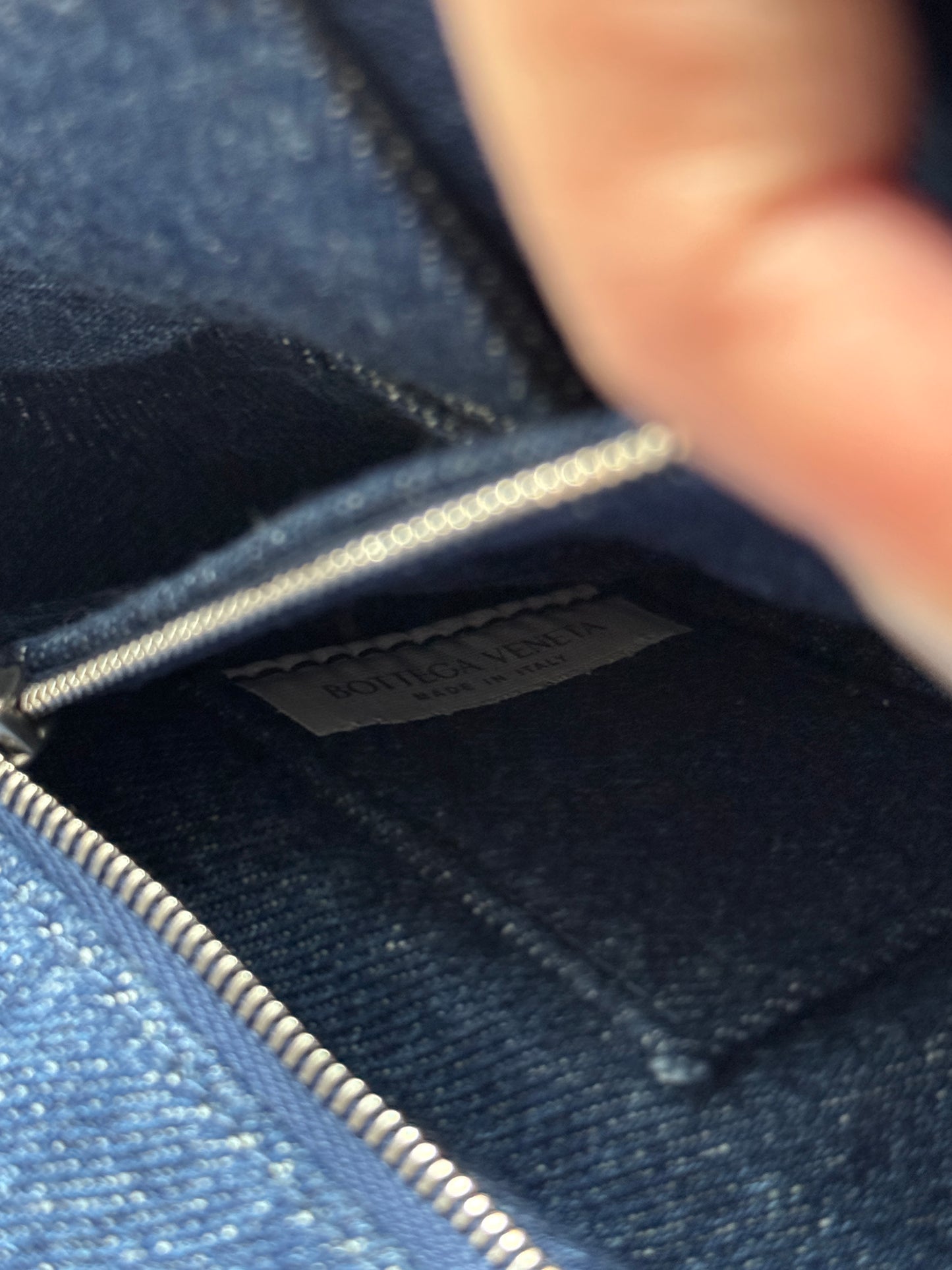 Pre-owned Bottega Veneta denim cassette crossbody