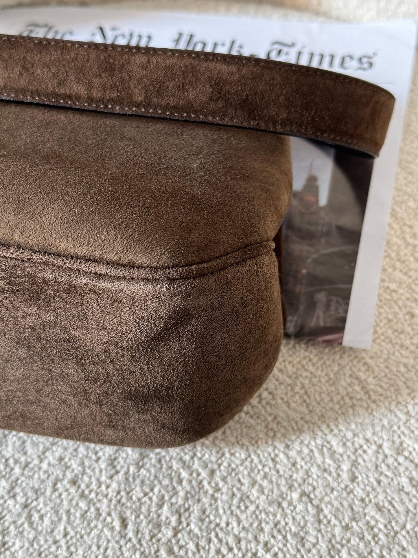 Vintage Salvatore Ferragamo chocolate suede bag