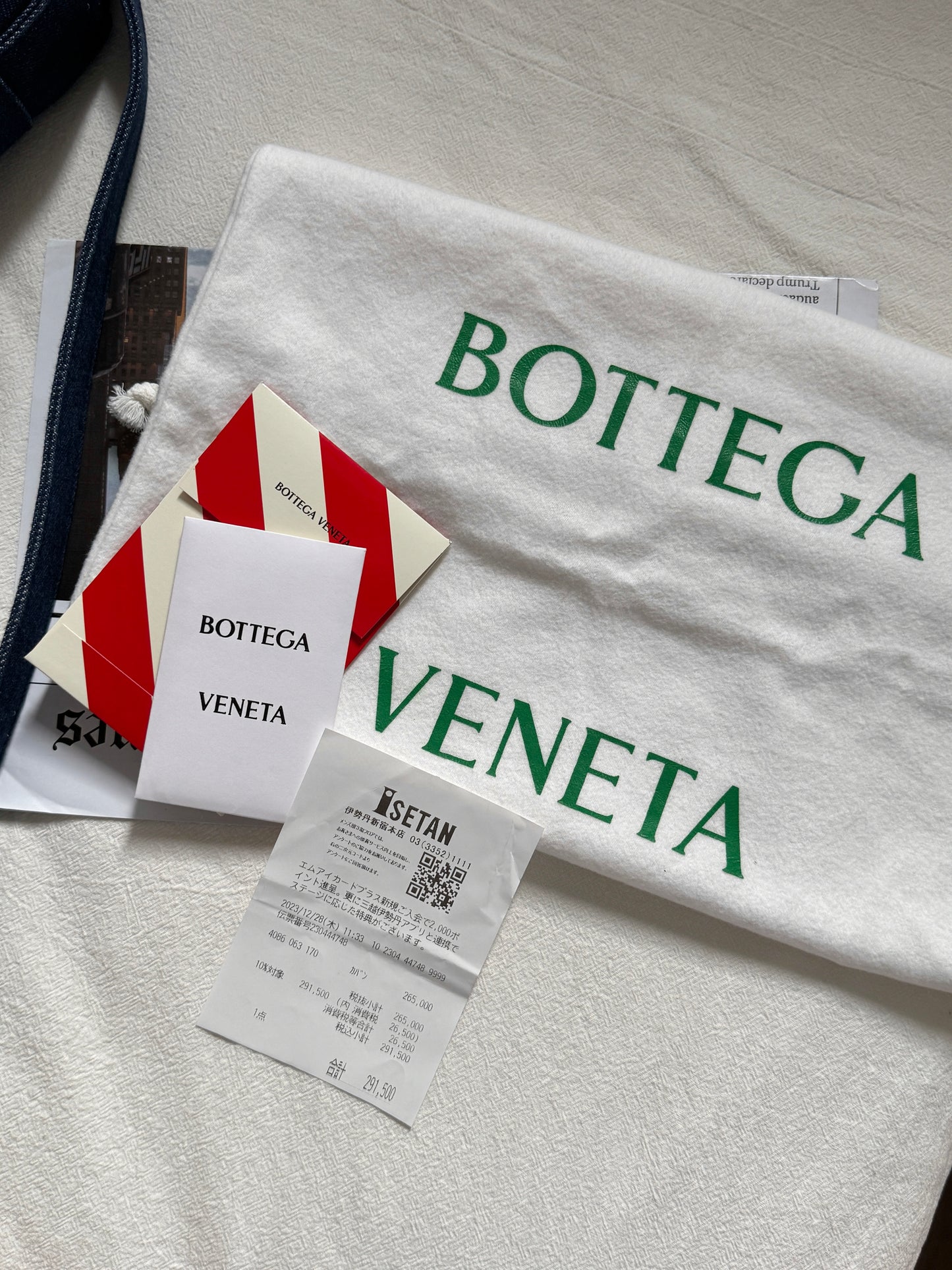 Pre-owned Bottega Veneta denim cassette crossbody