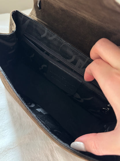 Vintage Salvatore Ferragamo chocolate suede bag