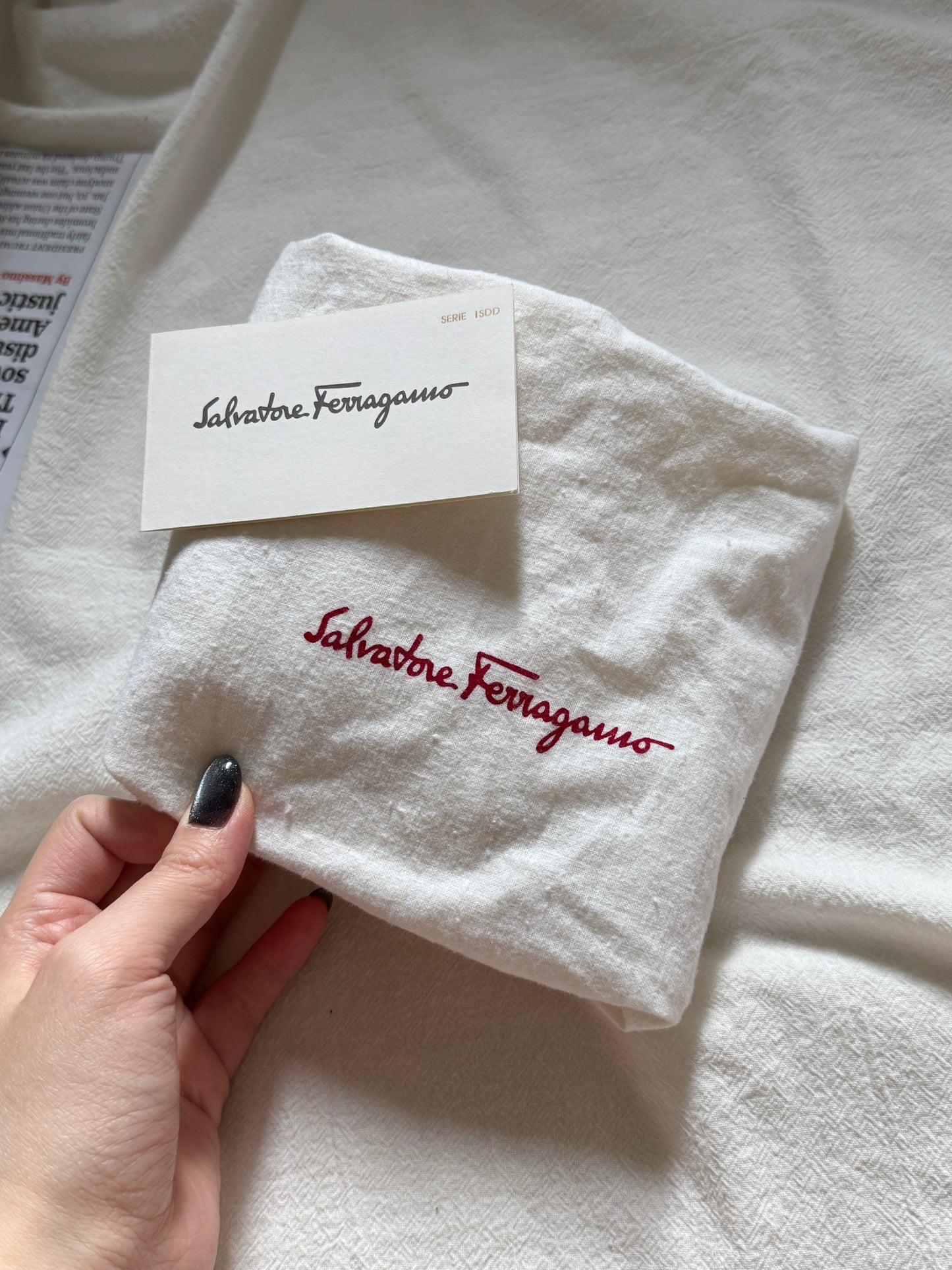 Vintage Salvatore Ferragamo chocolate suede bag