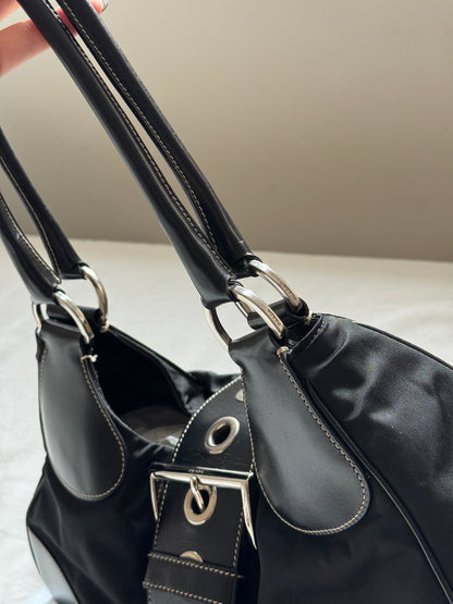 Vintage Prada 機車 buckle hobo bag🏍️