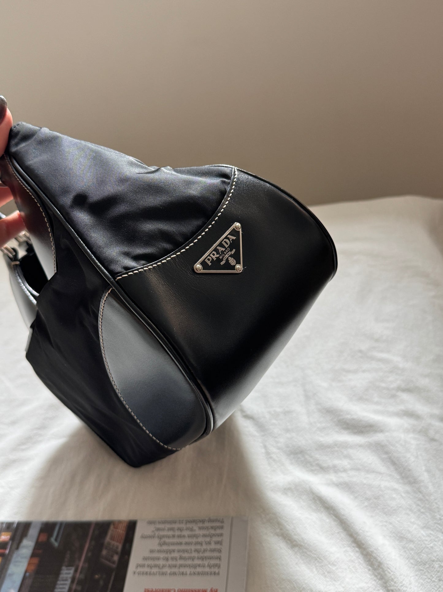 Vintage Prada 機車 buckle hobo bag🏍️