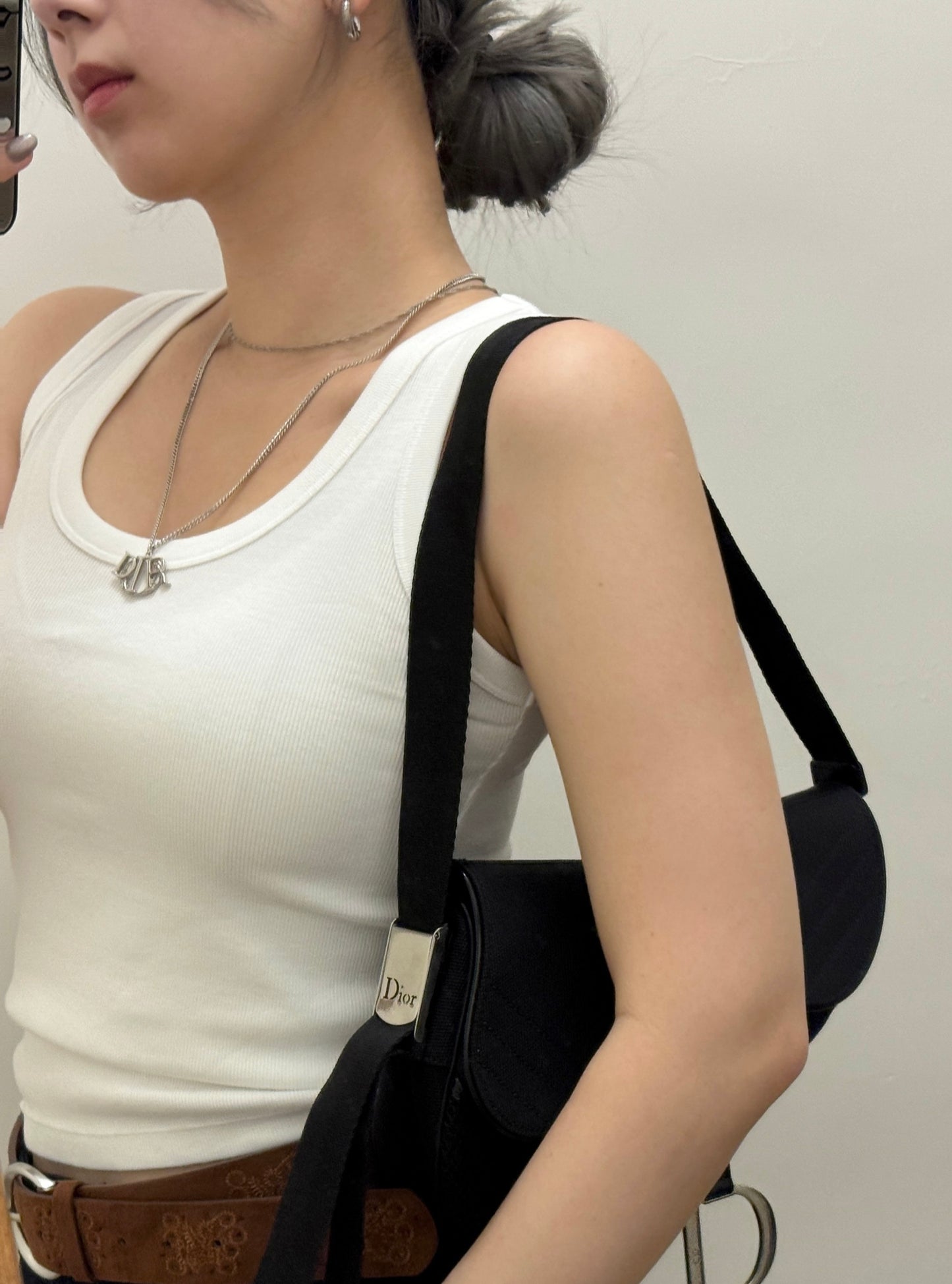 Pre-owned Dior cannage necklace