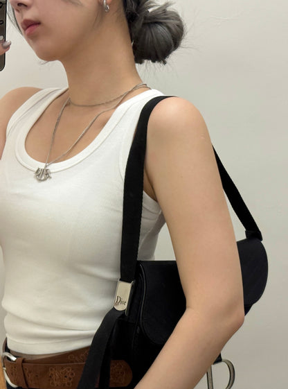 Pre-owned Dior cannage necklace