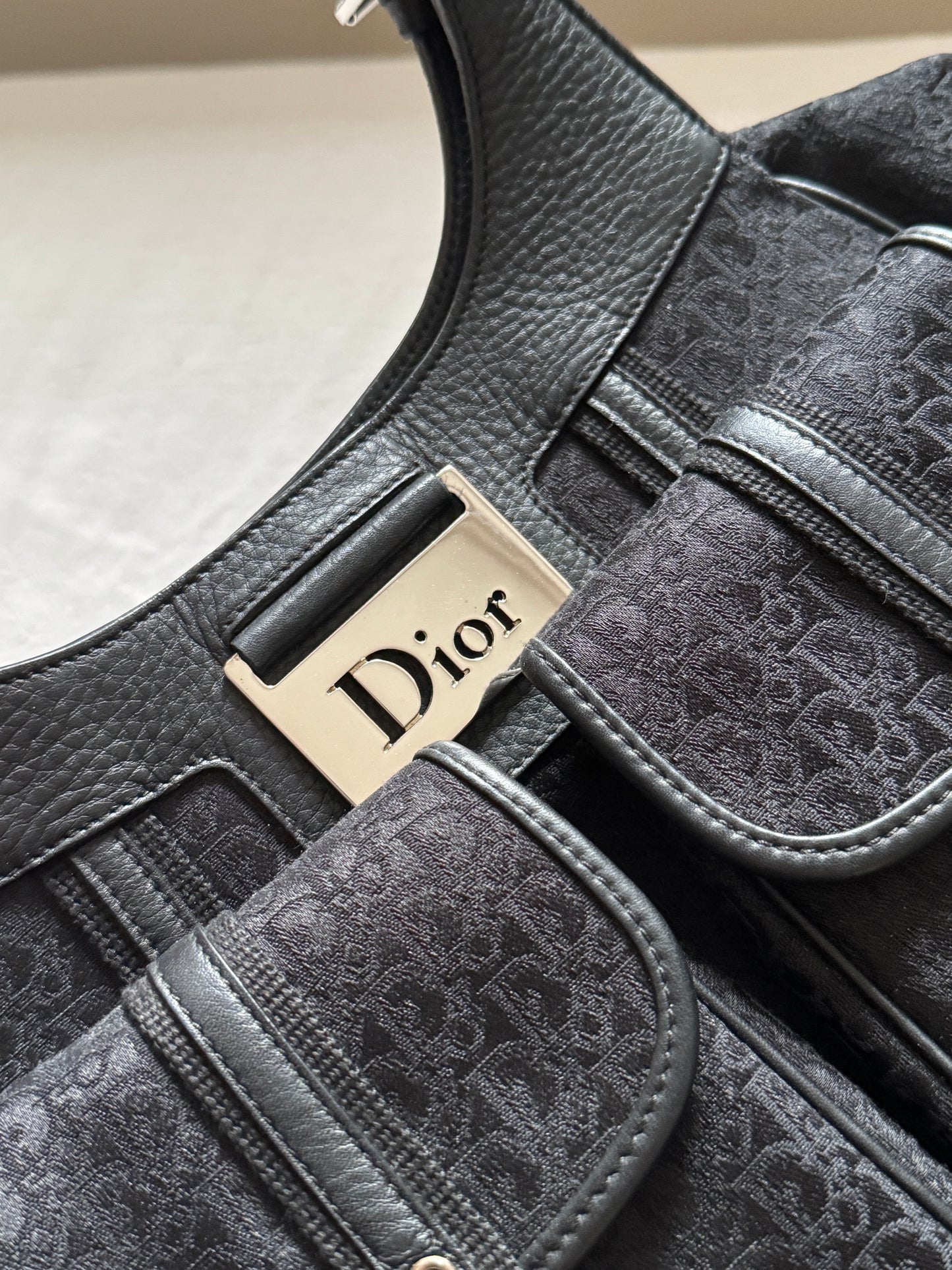 Vintage Dior punk 老花shoulder bag🖤