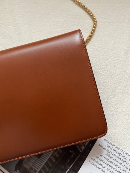 Vintage Celine leather envelope 2-way