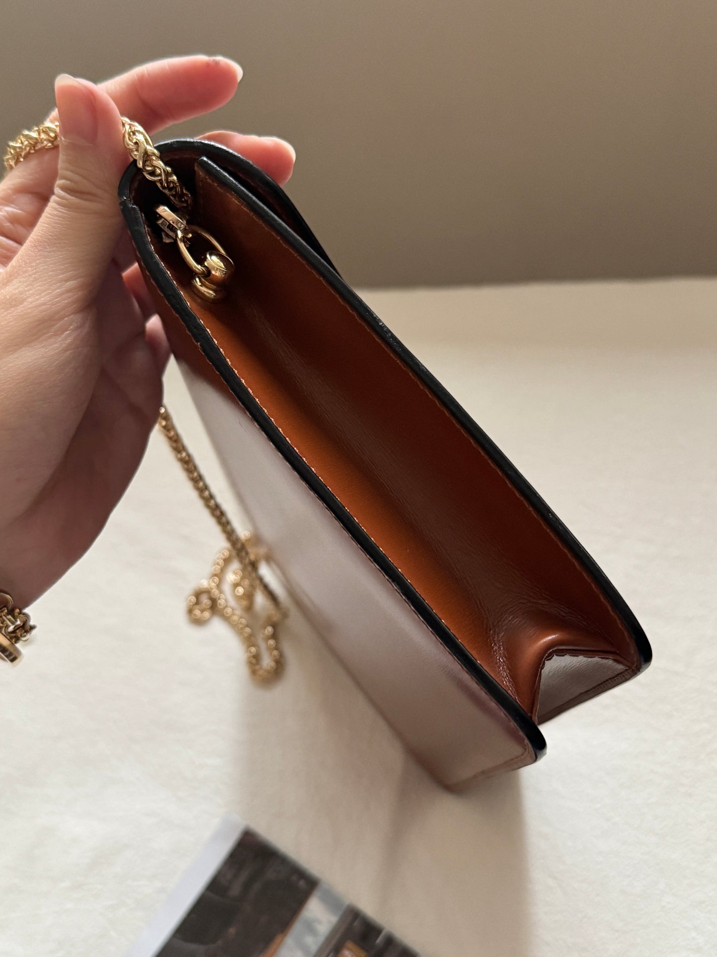 Vintage Celine leather envelope 2-way