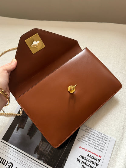 Vintage Celine leather envelope 2-way