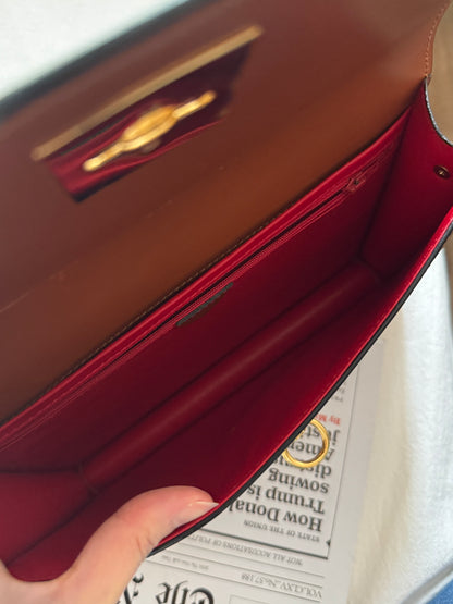 Vintage Celine leather envelope 2-way