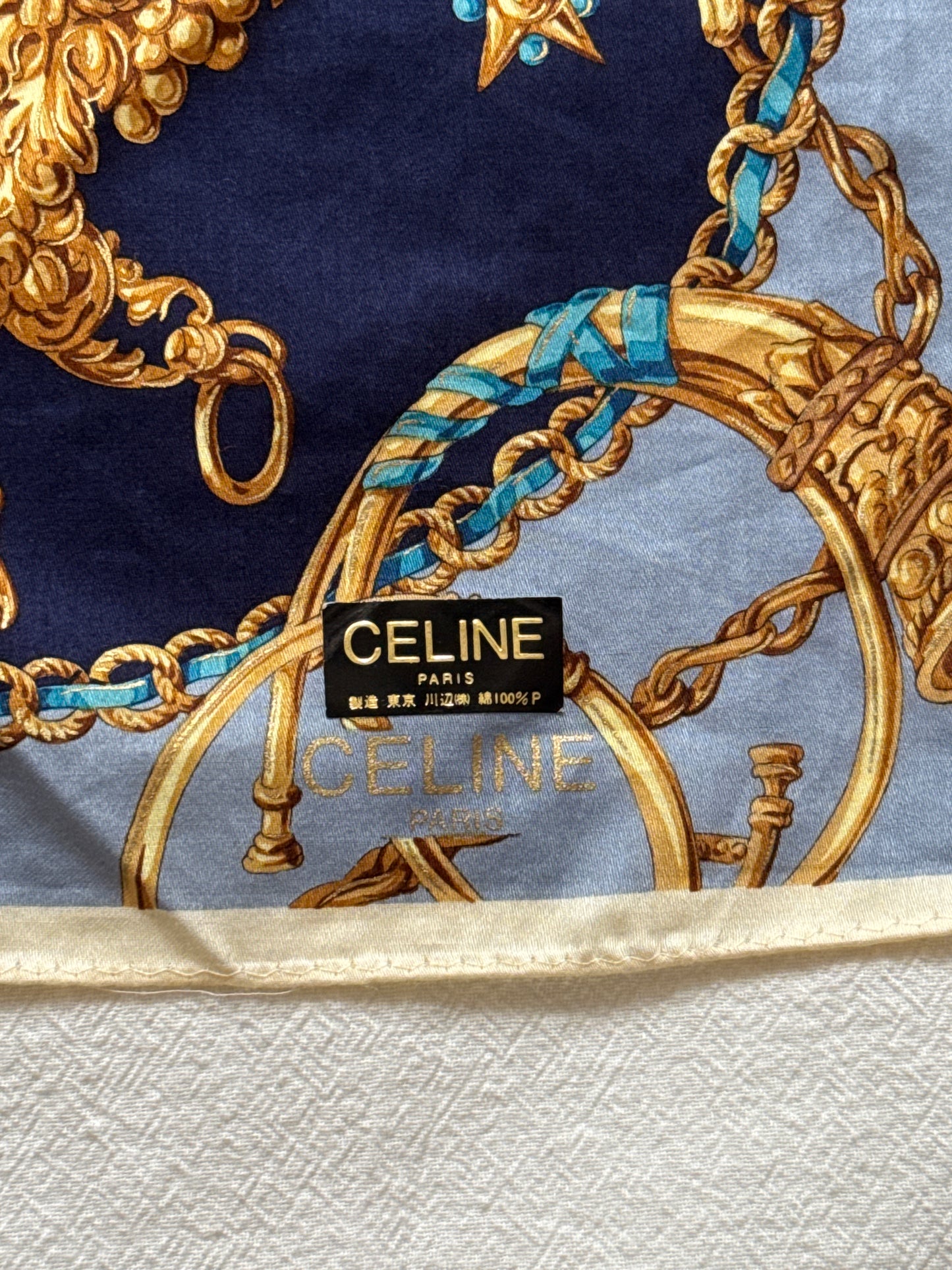 Vintage Celine scarf 保存品, unused
