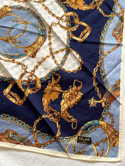 Vintage Celine scarf 保存品, unused