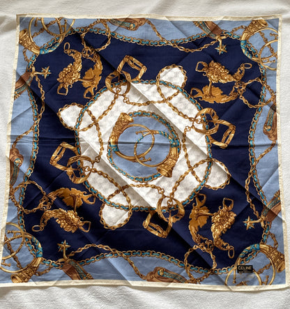 Vintage Celine scarf 保存品, unused