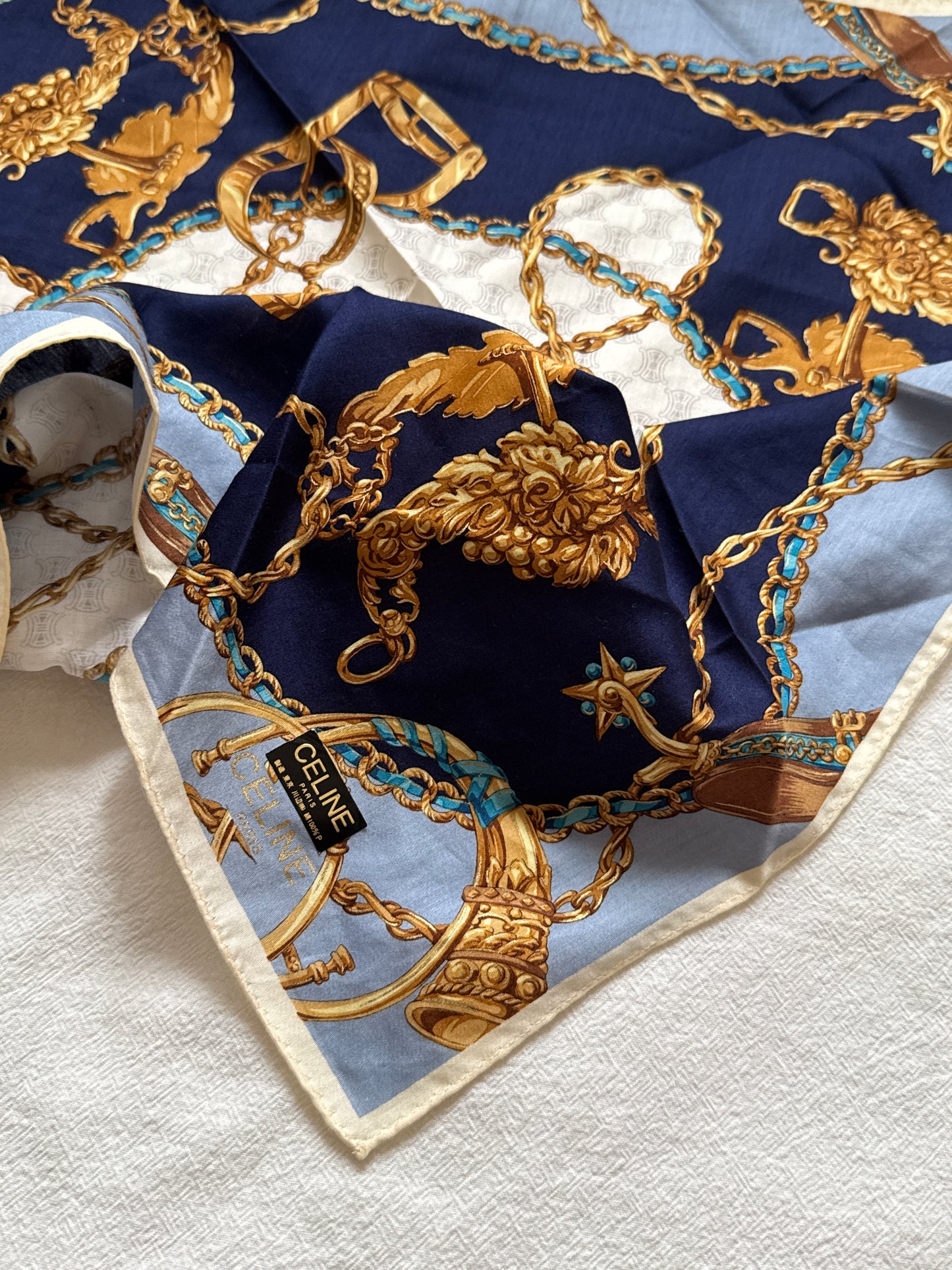 Vintage Celine scarf 保存品, unused