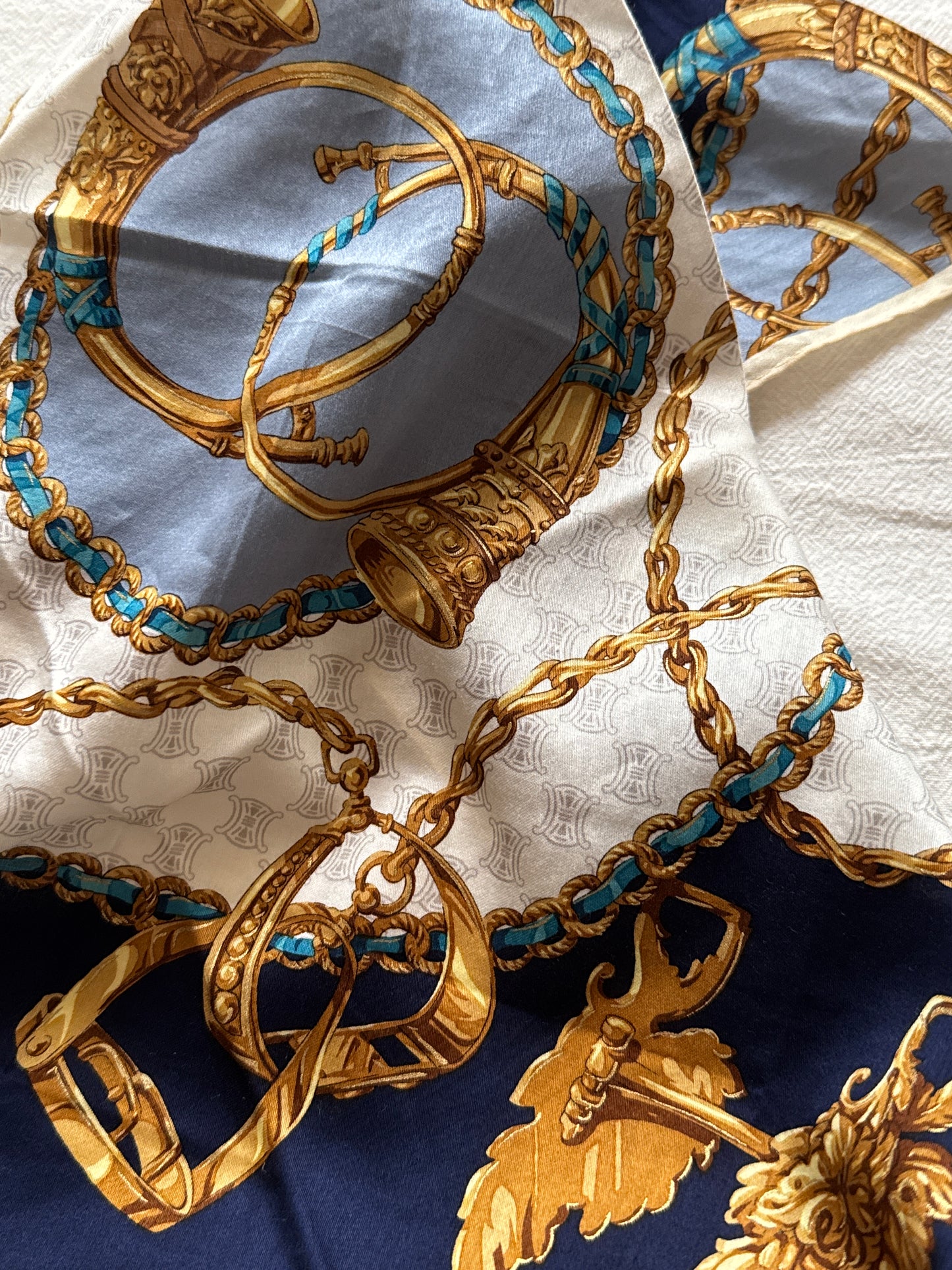 Vintage Celine scarf 保存品, unused