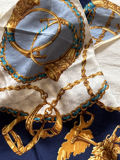 Vintage Celine scarf 保存品, unused
