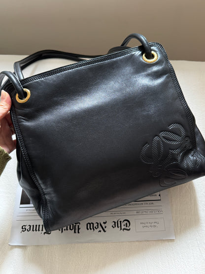 Vintage L o e w e小羊皮shoulder bag💫