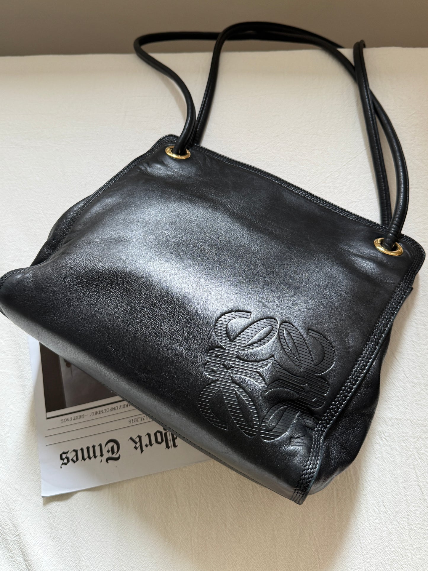 Vintage L o e w e小羊皮shoulder bag💫