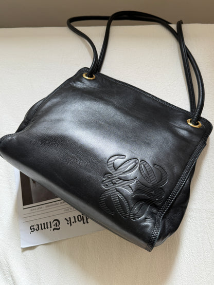 Vintage L o e w e小羊皮shoulder bag💫