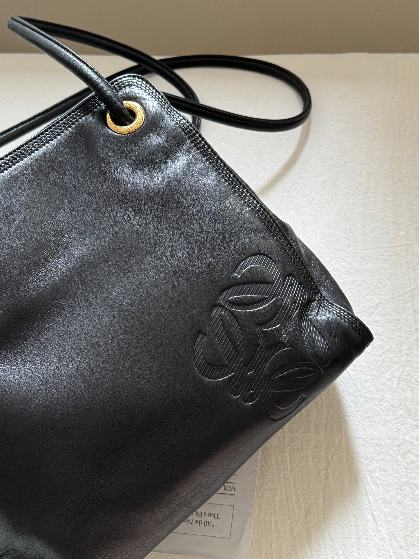 Vintage L o e w e小羊皮shoulder bag💫