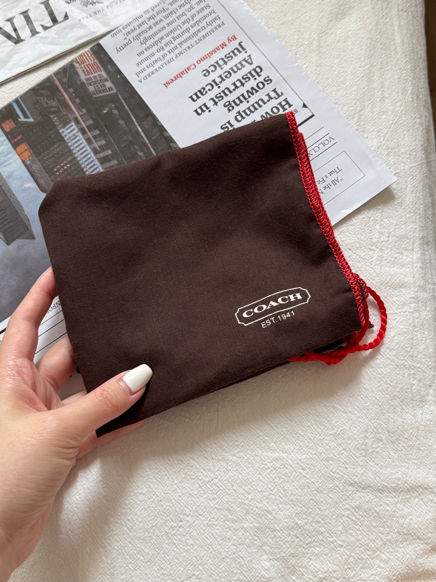 Vintage Coach 奶白半月包hobo bag☁️