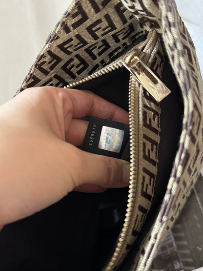 Vintage Fendi 金扣brown zucchino hobo💫