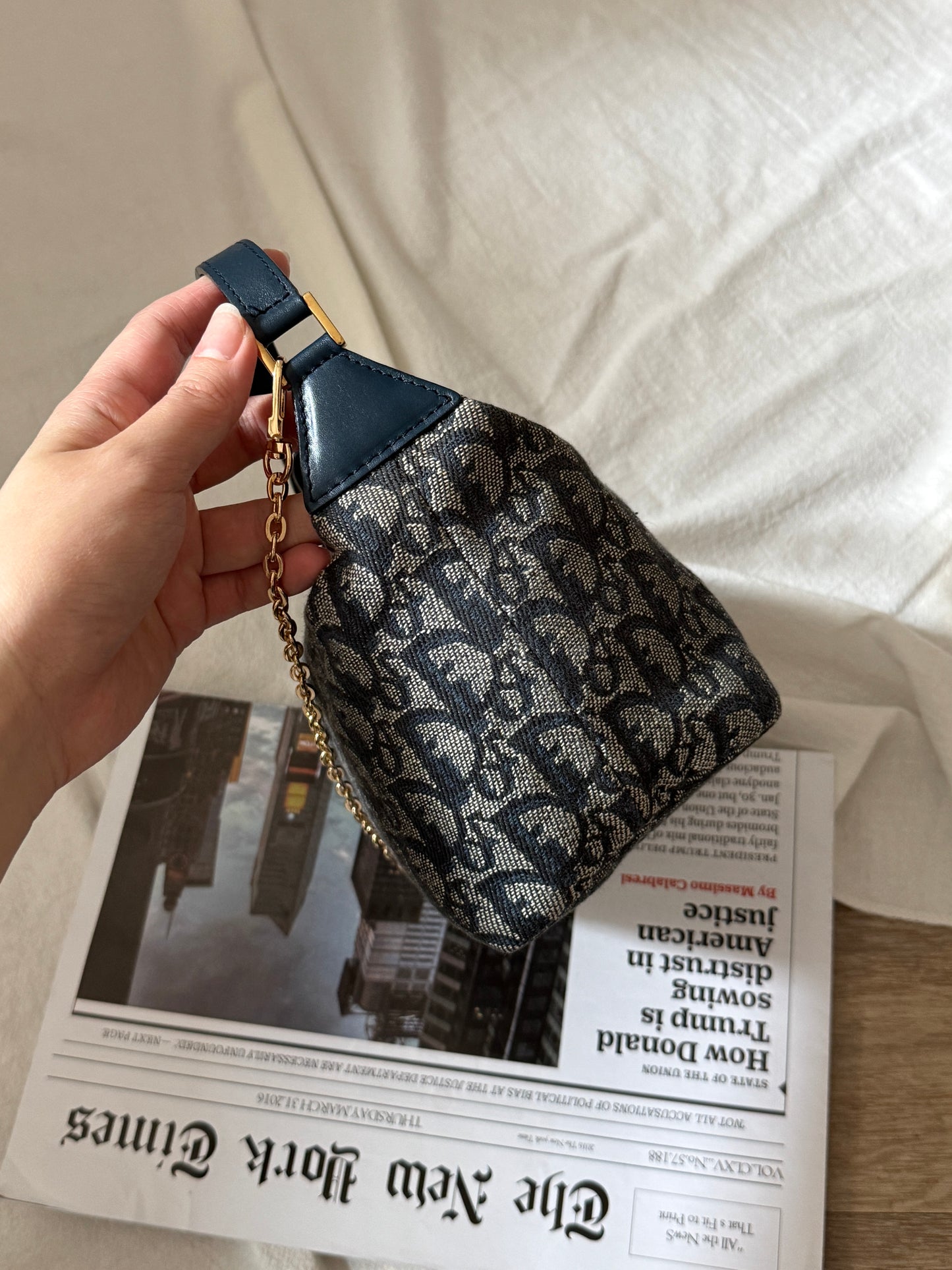 Vintage Dior navy trotter飯盒包🍙