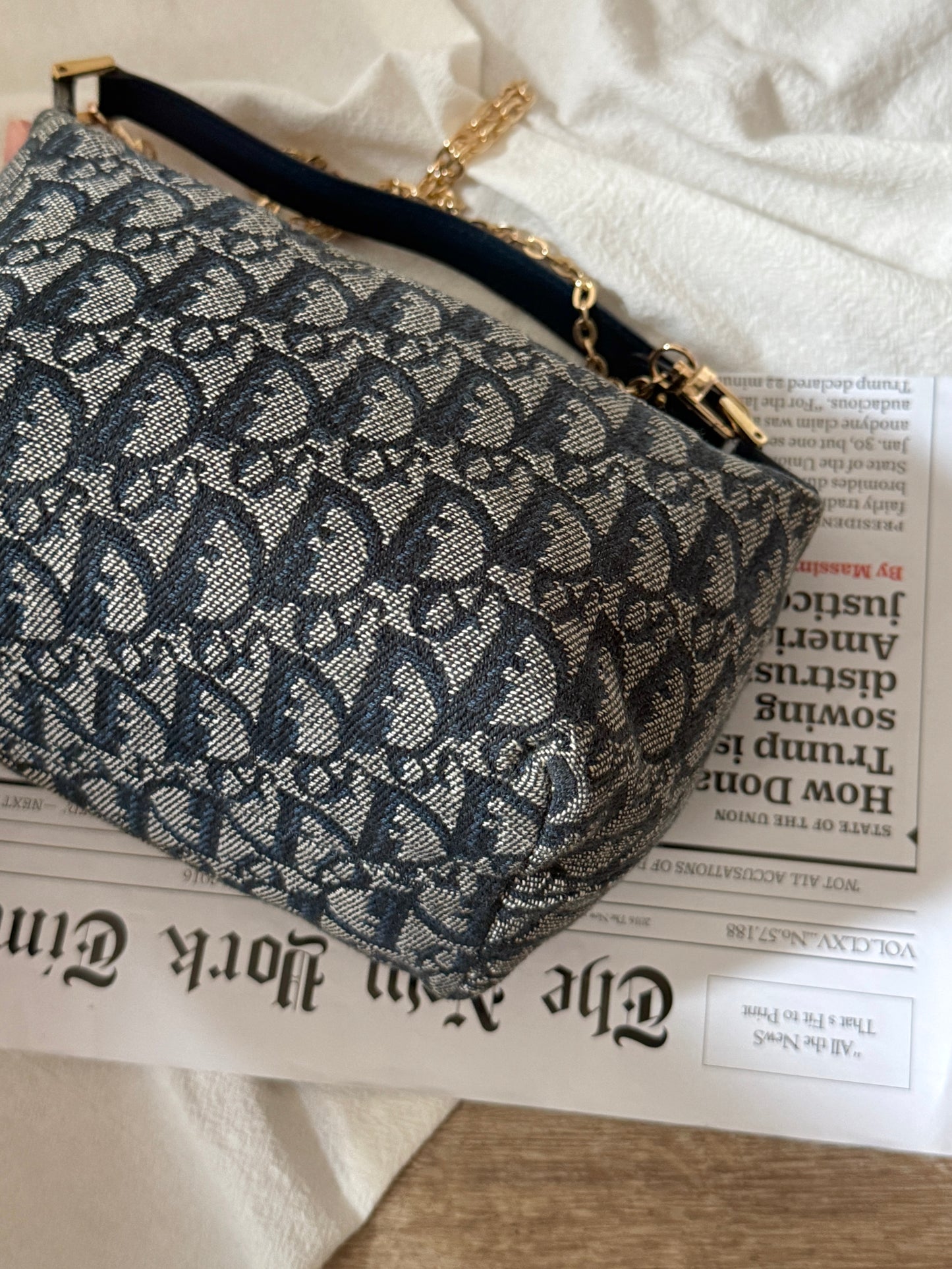 Vintage Dior navy trotter飯盒包🍙