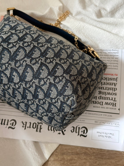 Vintage Dior navy trotter飯盒包🍙