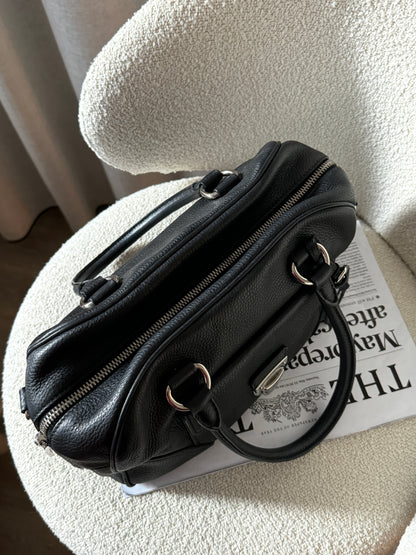 Vintage Prada 2-way黑銀boston bag🪙