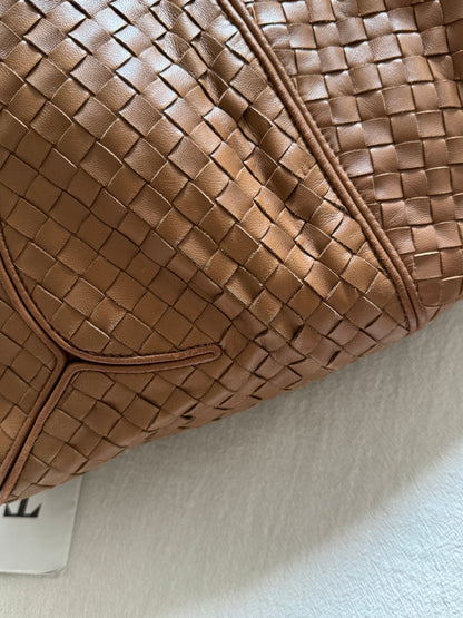 Vintage Bottega Veneta milk tea hobo bag