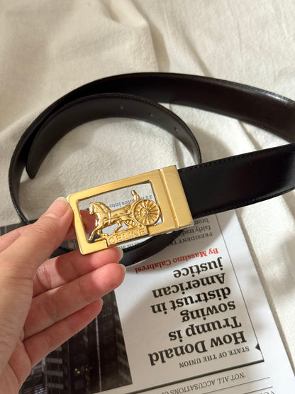 Vintage Celine馬車金扣belt🎠