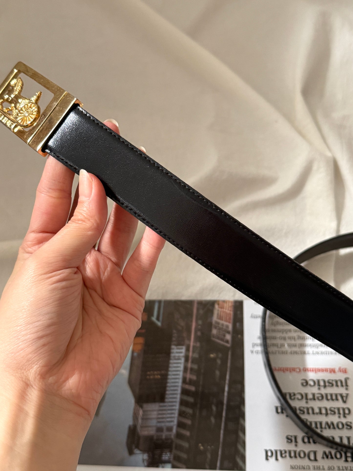 Vintage Celine馬車金扣belt🎠