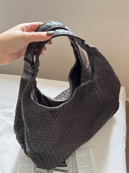 Vintage Bottega Veneta dark brown hobo bag🐻