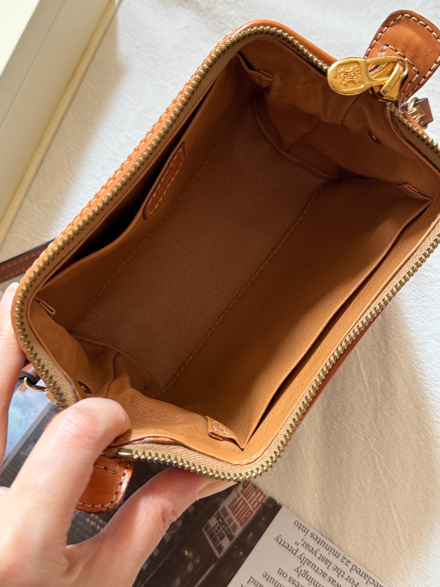 Vintage Celine macadam mini pouch