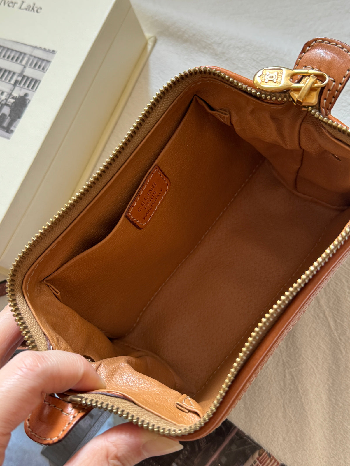 Vintage Celine macadam mini pouch