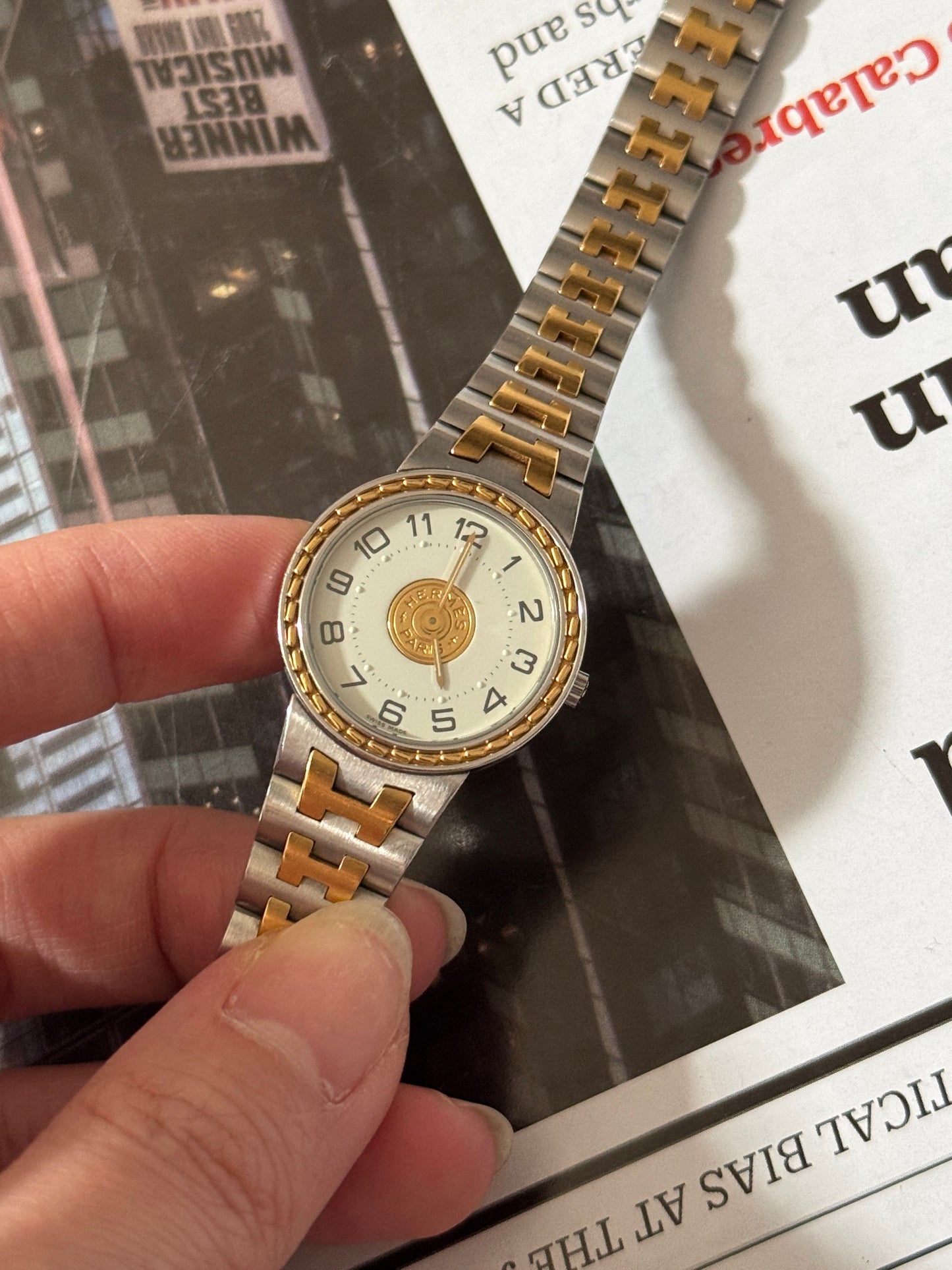 Vintage Hermes the “gold coin” watch✨