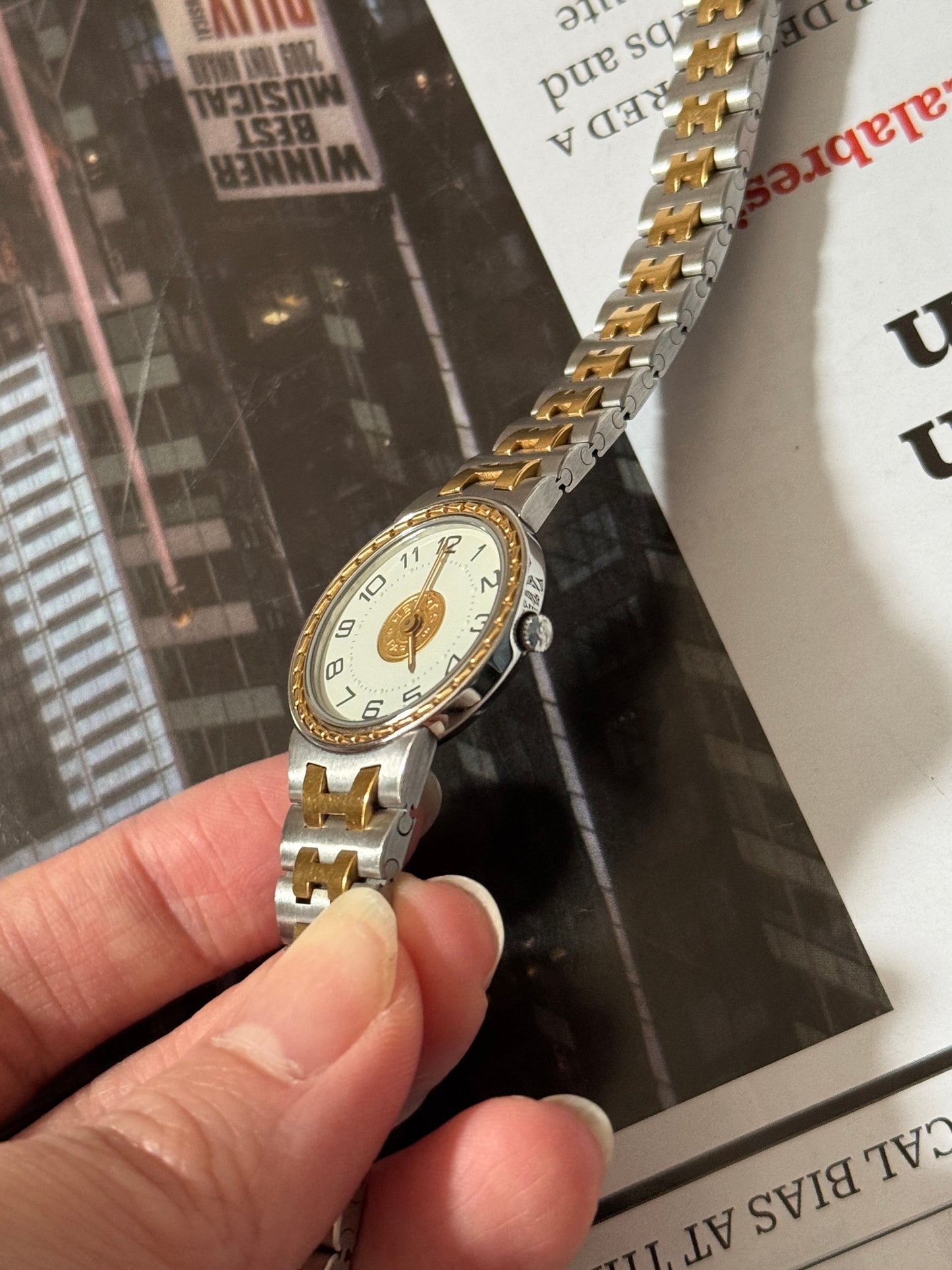 Vintage Hermes the “gold coin” watch✨