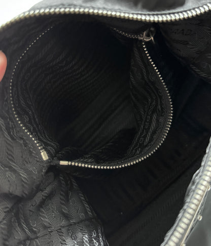 Vintage Prada nylon leather hobo bag🏍️