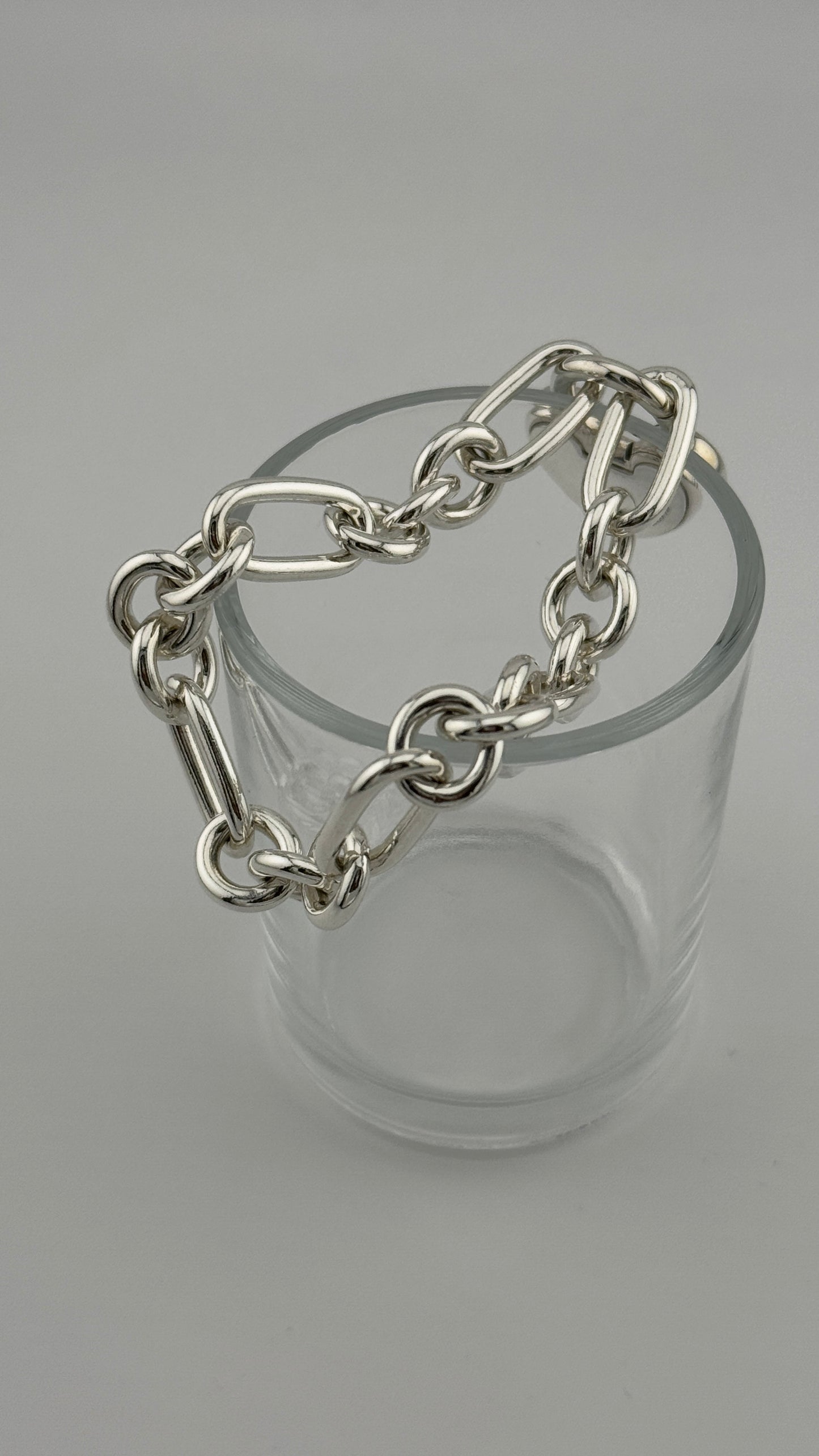 Rare! Box set! Vintage Tiffany 925 heart lock bracelet