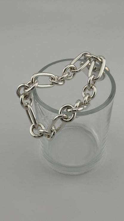 Rare! Box set! Vintage Tiffany 925 heart lock bracelet